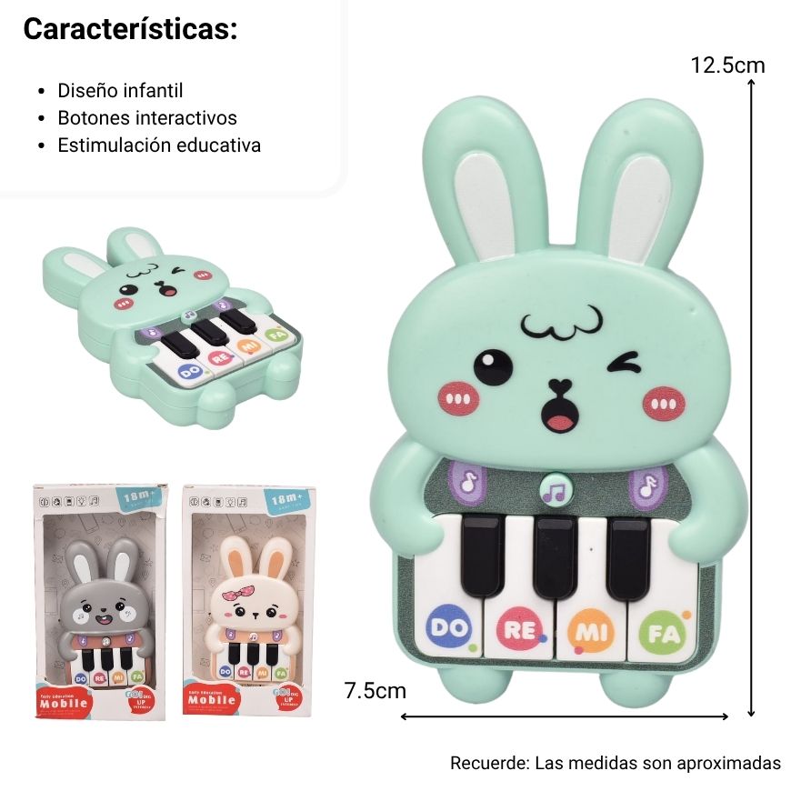 piano musical para bebes dim: 8.1x2.8x13cm