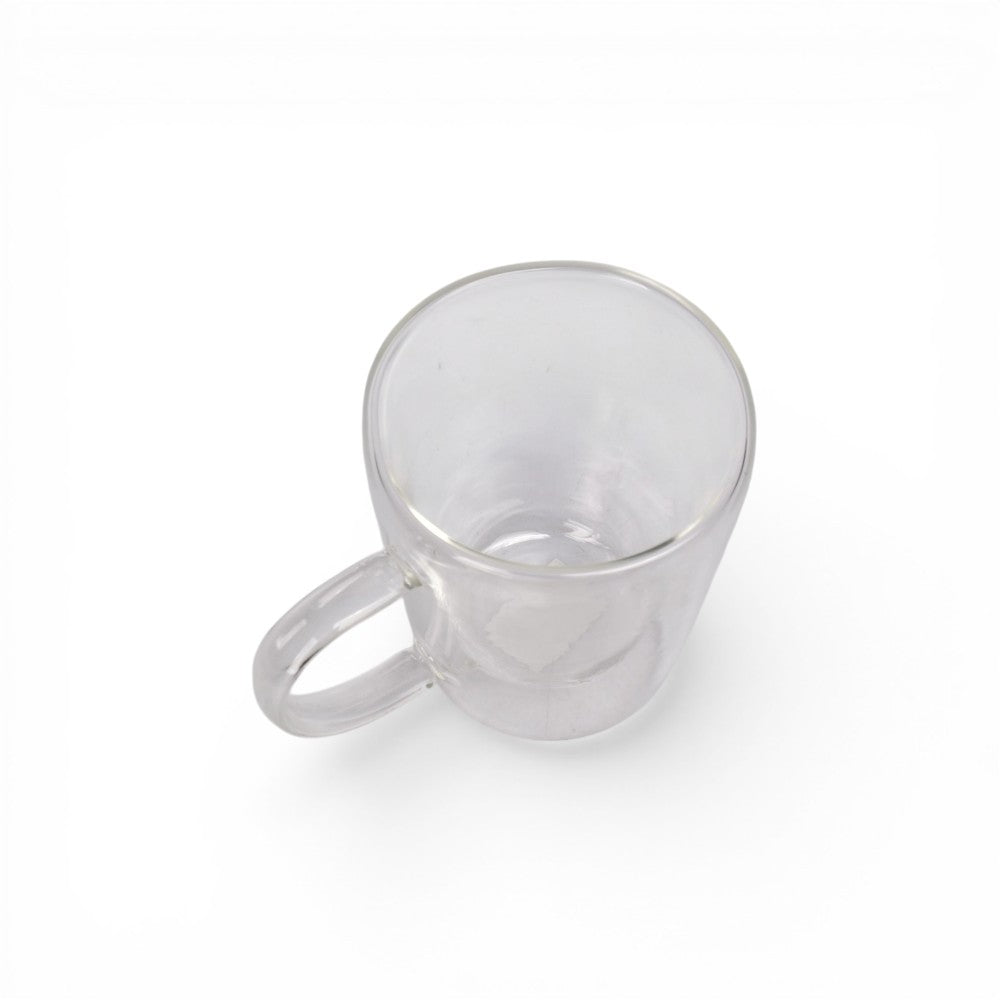 mug pocillo vidrio 250ml dim: 8x9x6