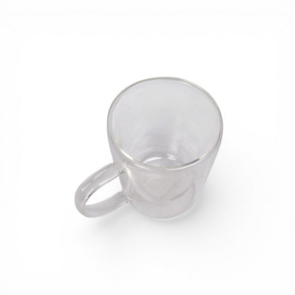 MUG POCILLO VIDRIO 250ML DIM: 8X9X6