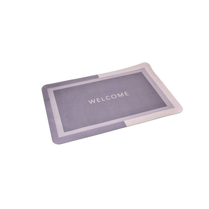 TAPETE DE BAÑO ABSORBENTE ANTIDESLIZANTE CAUCHO GRIS DIM:38X58