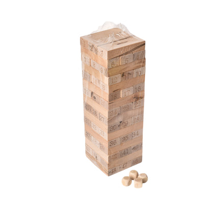 JUGUETE DE MESA JENGA MADERA DIM:8X8X25CM