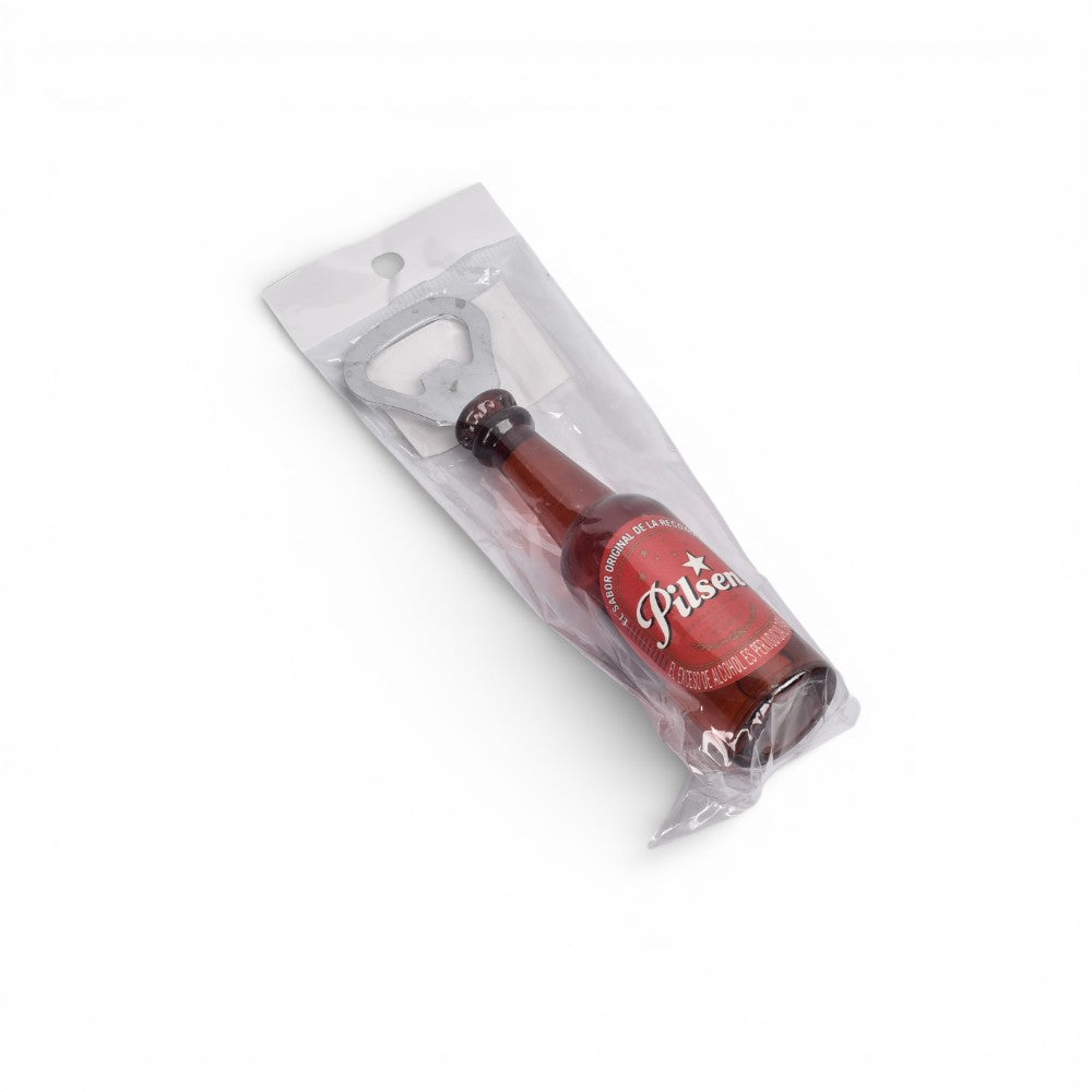 destapador plastico con iman forma botella dim:18x2x2
