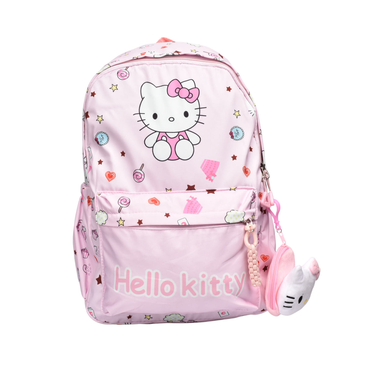 maleta morral con llavero poliester personaje dim:42x30x17