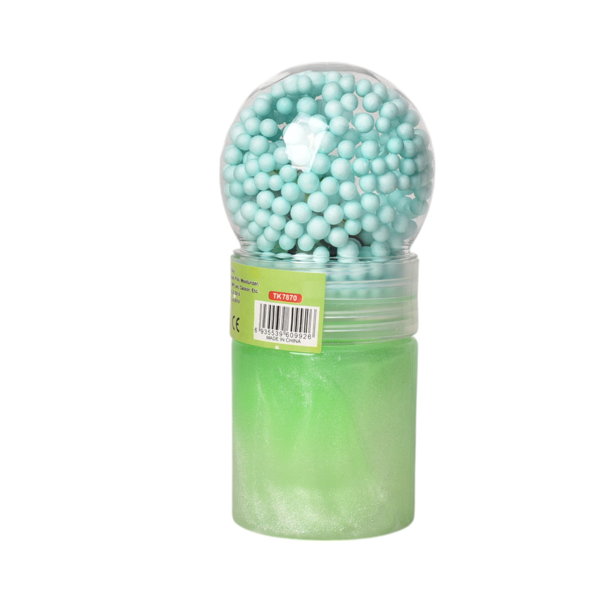slime pepitas con muñeco gel moldeable plastico varios color