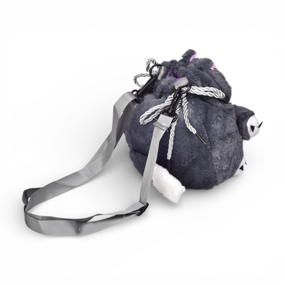 bolso cartera personaje poliester peluche dim:18x16x10