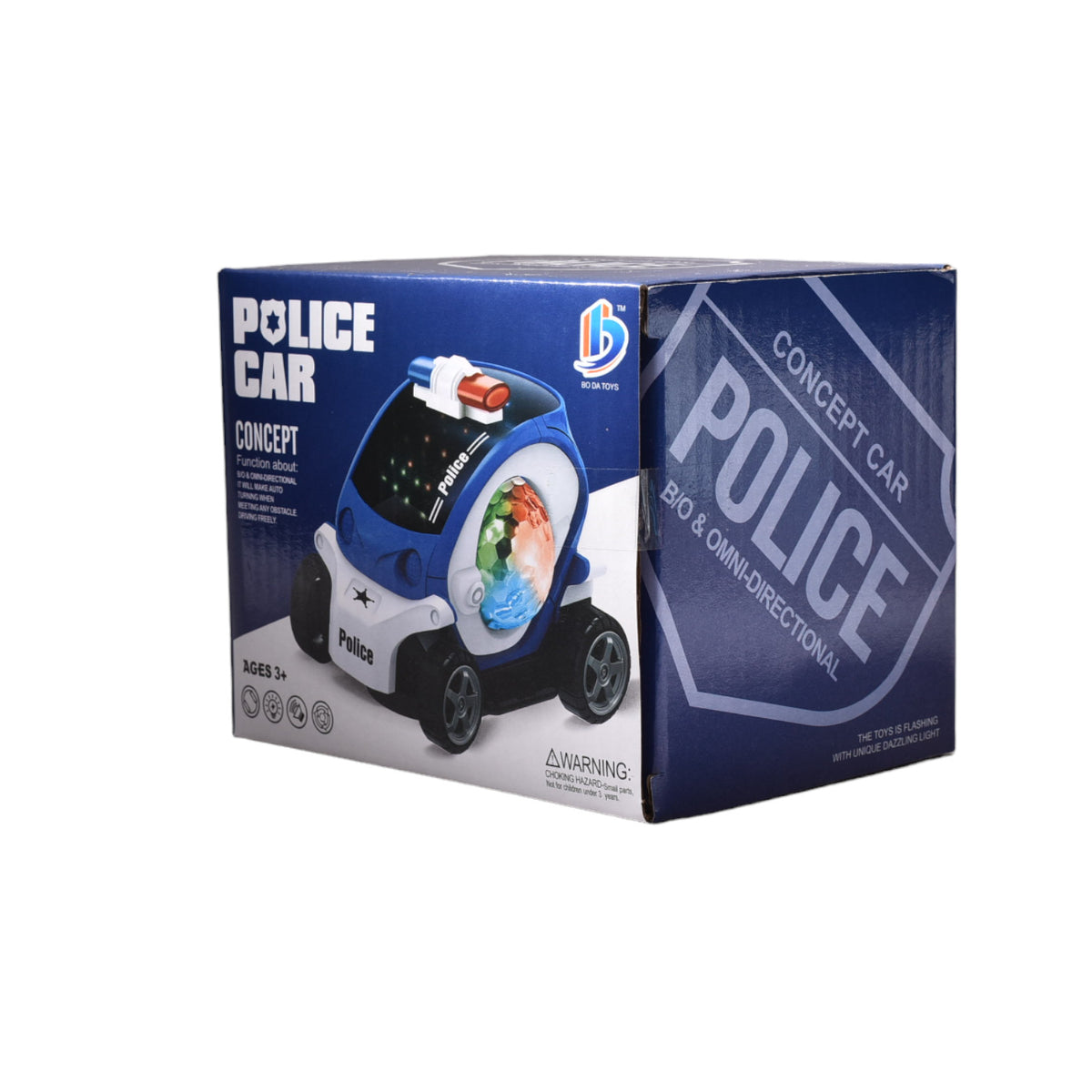 carro policia para niño con luces y movimiento