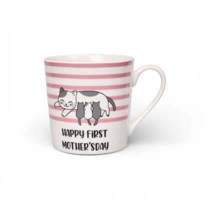 MUG POCILLO CERAMICA GATO 300ML DIM:8X8X9