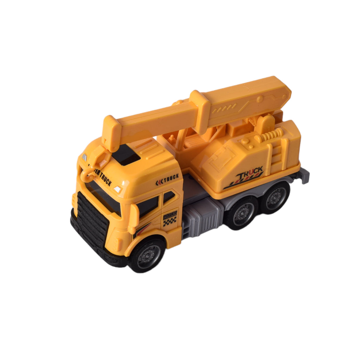 juguete carro de construccion color amarillo para niños plas