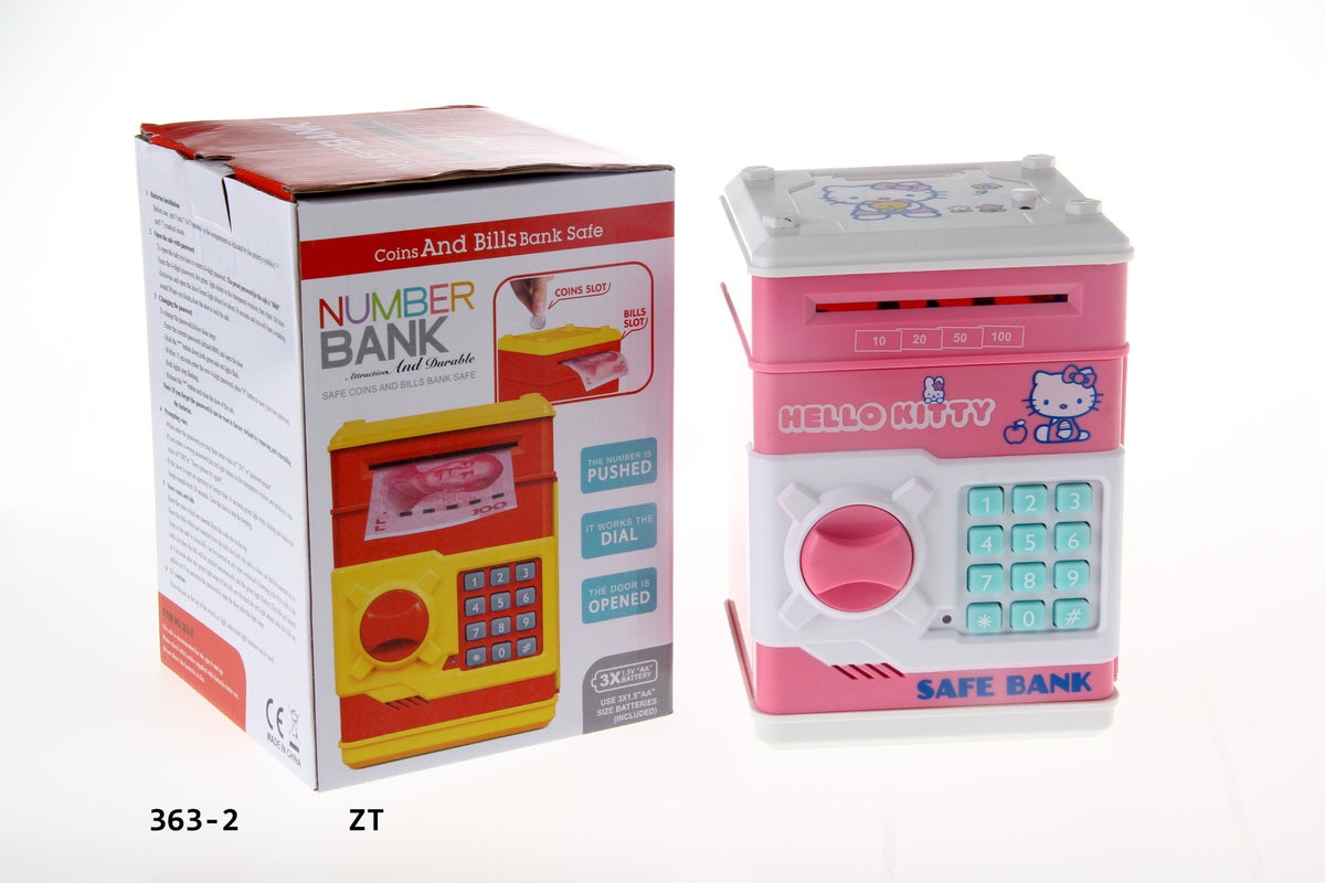 alcancia clave digital en plastico