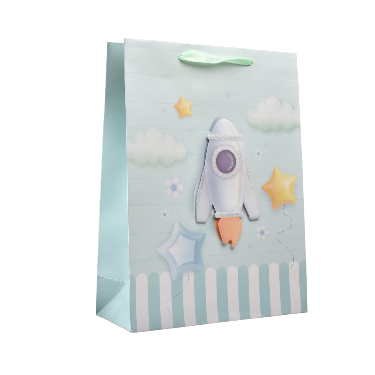 bolsa regalo en papel baby tamaño grande