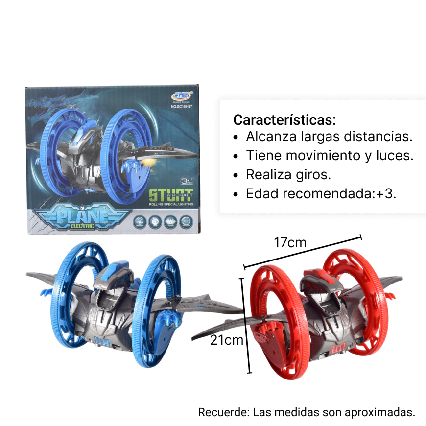 juguete plastico con movimiento luces y sonido