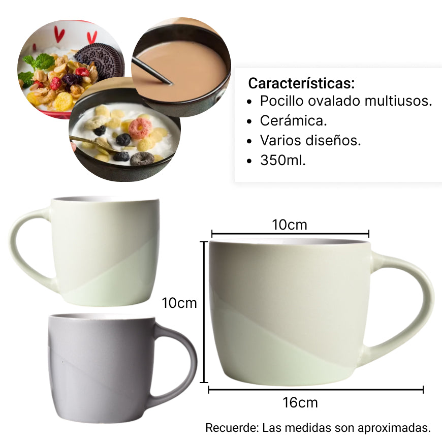 mug pocillo cermica grande ancho