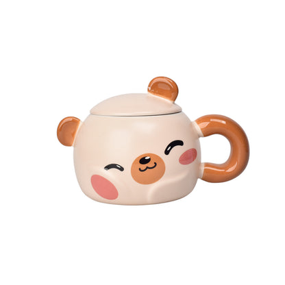 MUG POCILLO GRANDE CERAMICA FORMA DE OSO 400ML DIM:10X7