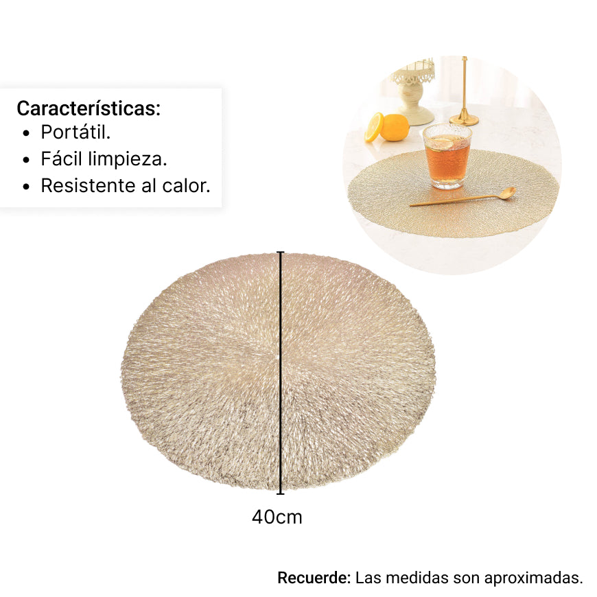 individuales comedor hogar mesa dim: 40*40