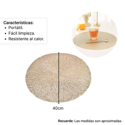INDIVIDUALES COMEDOR HOGAR MESA Dim: 40*40