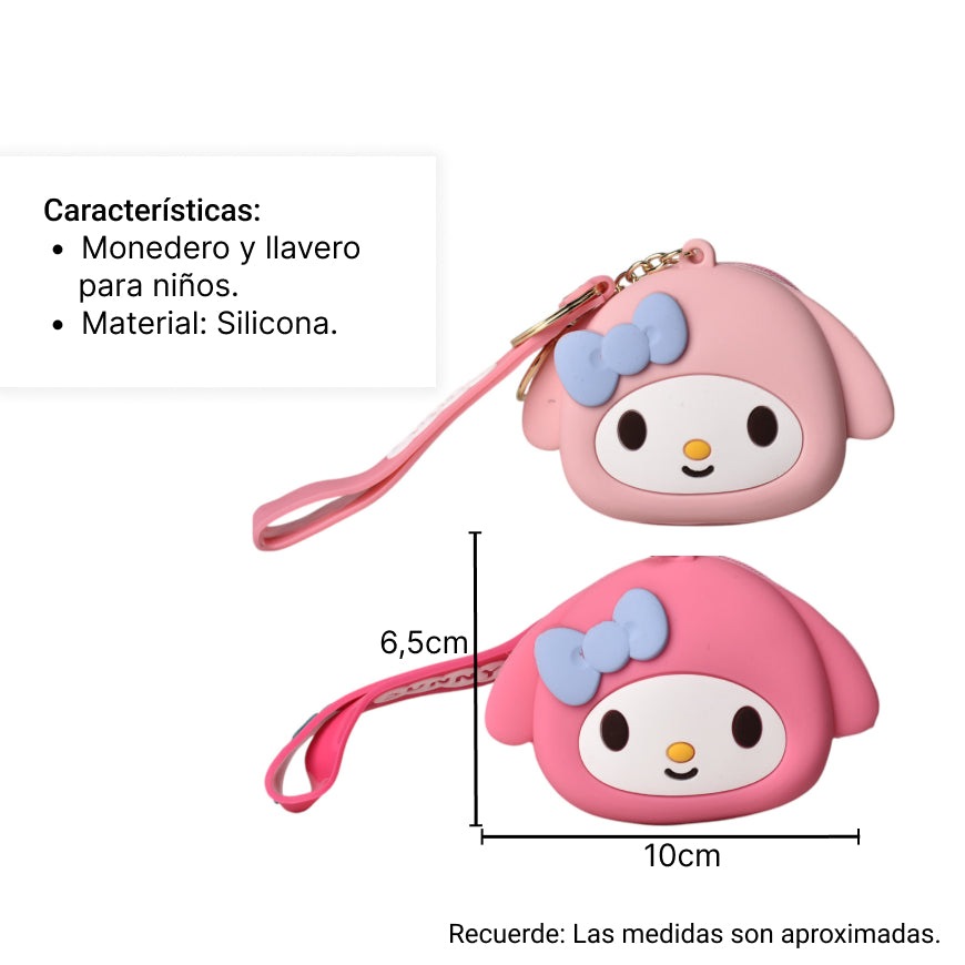 monedero de silicona pequeño personaje dim:10*6*3