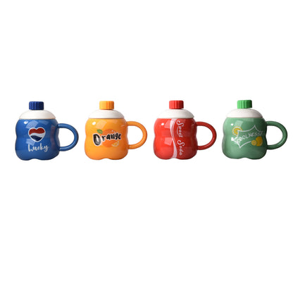MUG POCILLO FORMA DE BOTELLA DE GASEOSA CERAMICA GRANDE