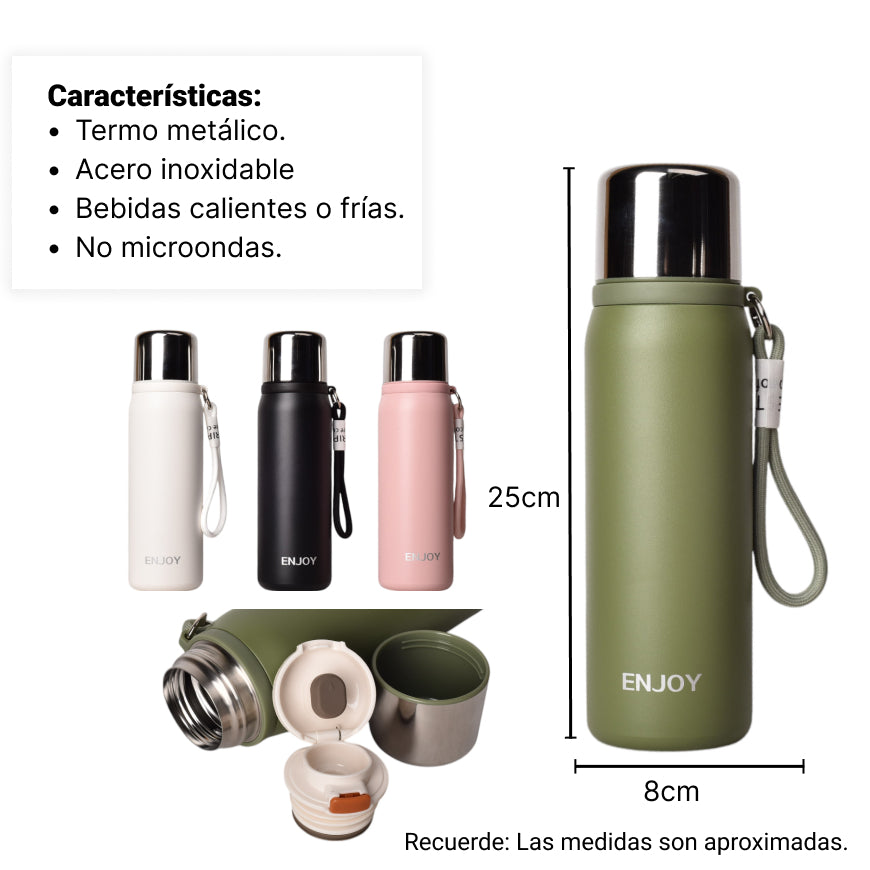 termo metalico 680ml