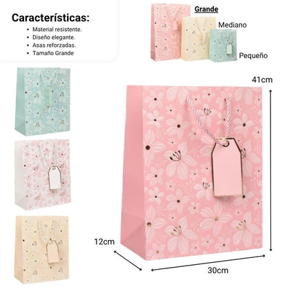 BOLSA REGALO L QZGZD-6676A-1 DIM:30X41,5X12CM