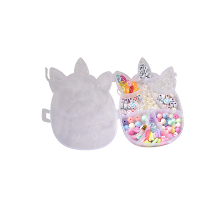 SET KIT FORMA UNICORNIO PARA HACER PULSERAS PLASTICO DIM:10x