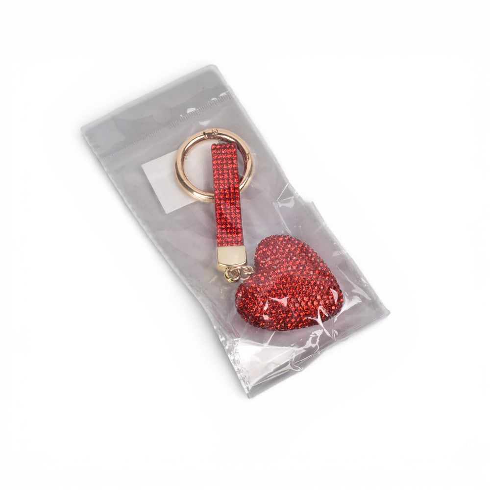 llavero resina y metal corazon dim:4x4x2