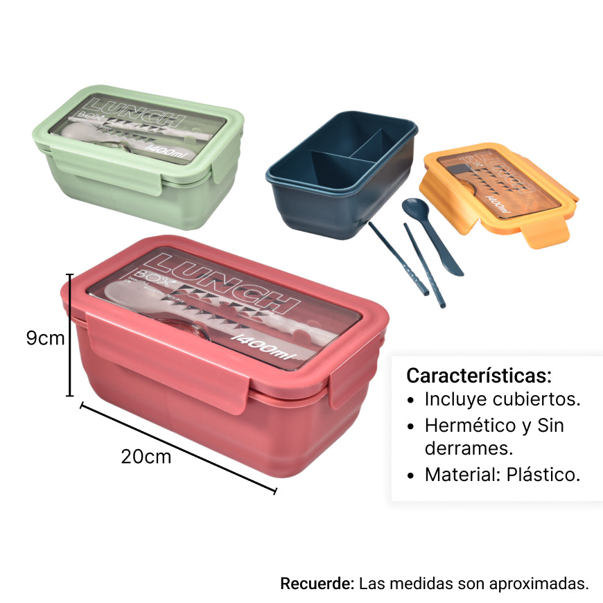 portacomidas plastico lonchera recipiente