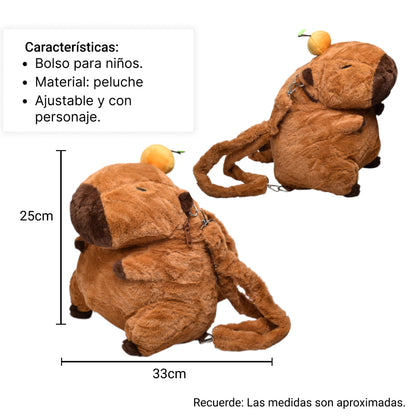 MALETA MORRAL PEQUEÑO INFANTIL DISEÑO CAPYBA DIM:33X25X18