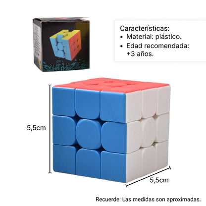 CUBO RUBIK 3X3 NEON DIM:5.5*5.5CM
