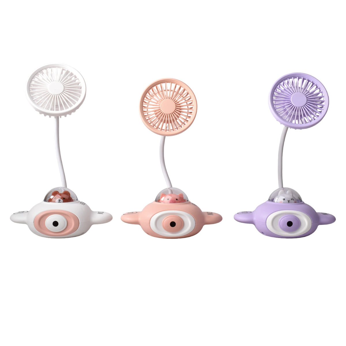 ventilador recargable plastico con cable usb