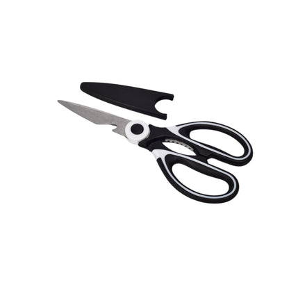 TIJERAS PLASTICO Y METAL NEGRAS DIM:11X26