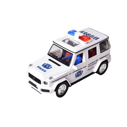 CARRO PARA NIÑOS POLICIA  CON LUCES SONIDO Y MOVIMIENTO