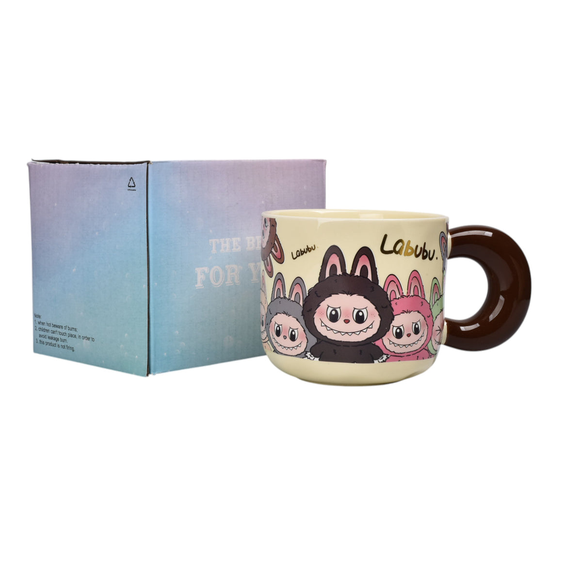 mug pocillo ceramica labubu personaje 350ml dim:8x9x9