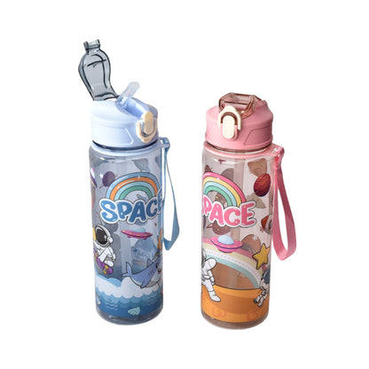 BOTELLA DE AGUA 650ML PLASTICO ASTRONAUTA