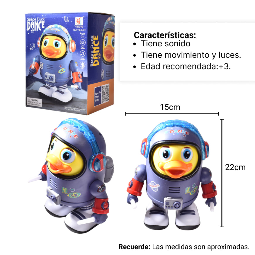 pato robot bailarin musical electrico para niños