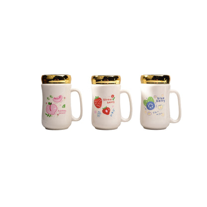 MUG POCILLO CON TAPA CERAMICA