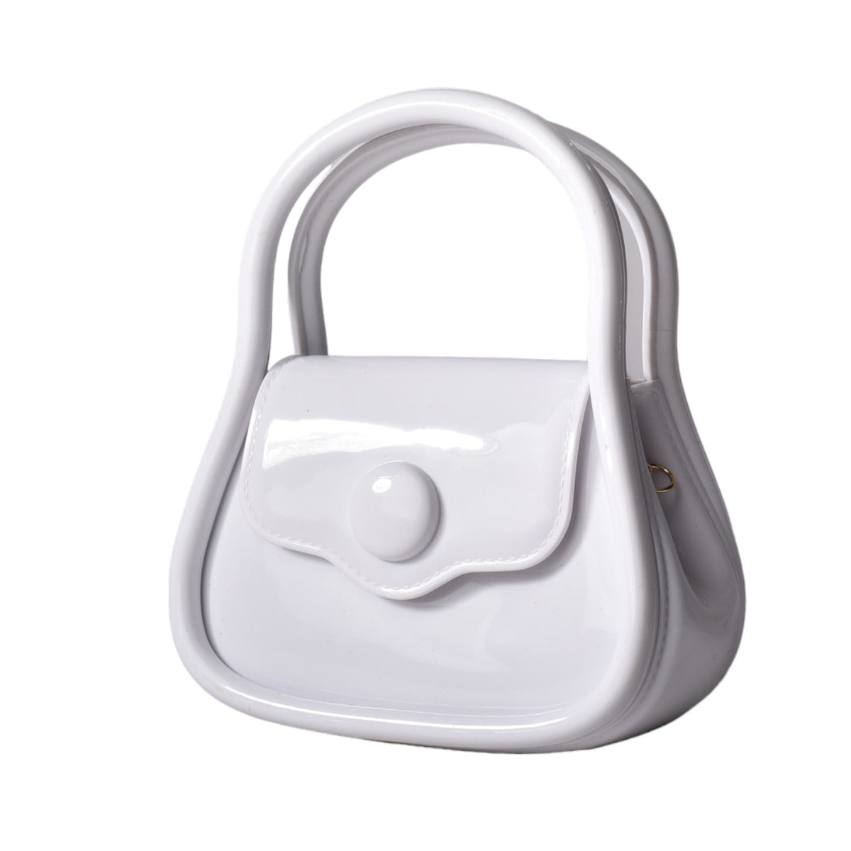 cartera bolso manos libres con cadena dama pvc varios colore