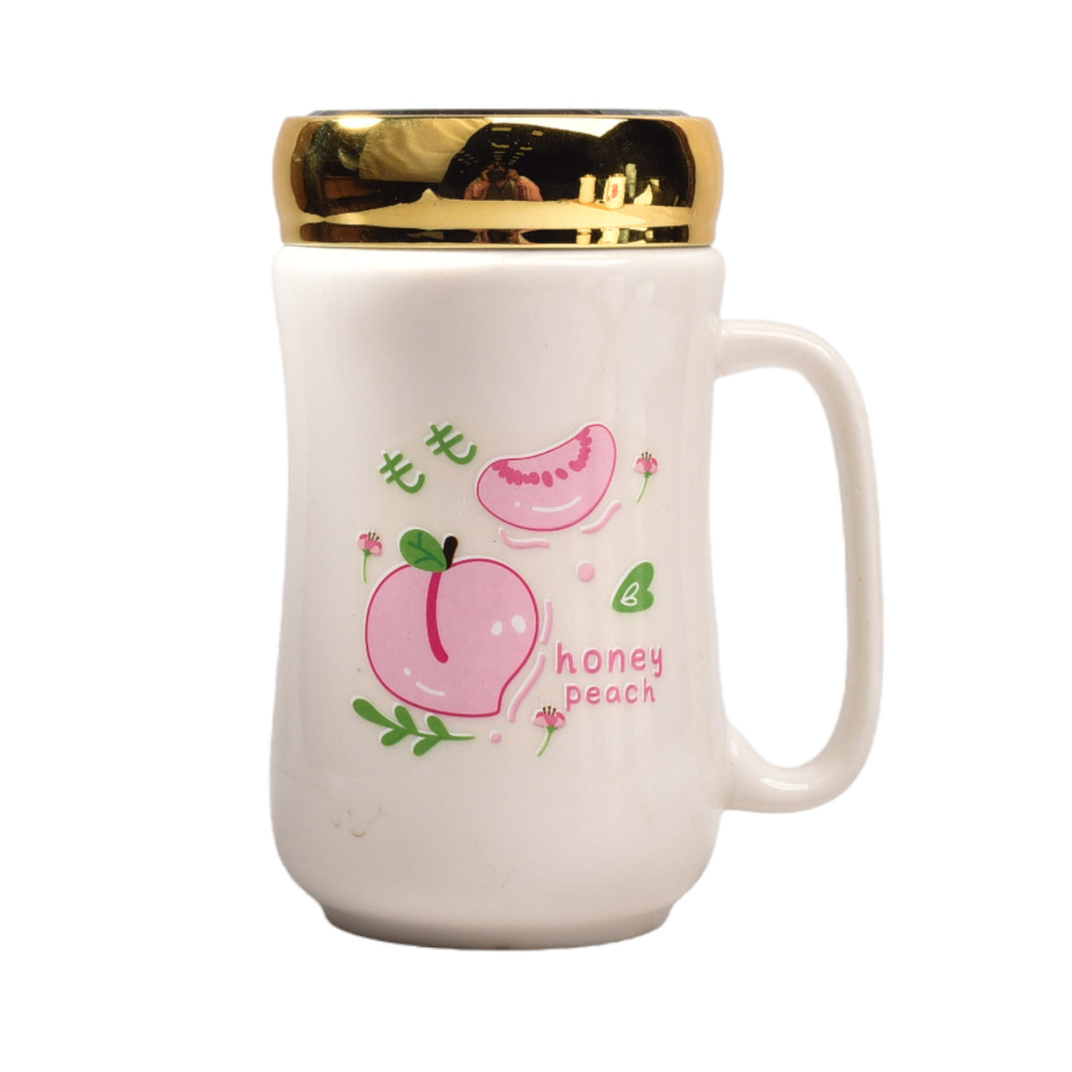 mug pocillo con tapa ceramica