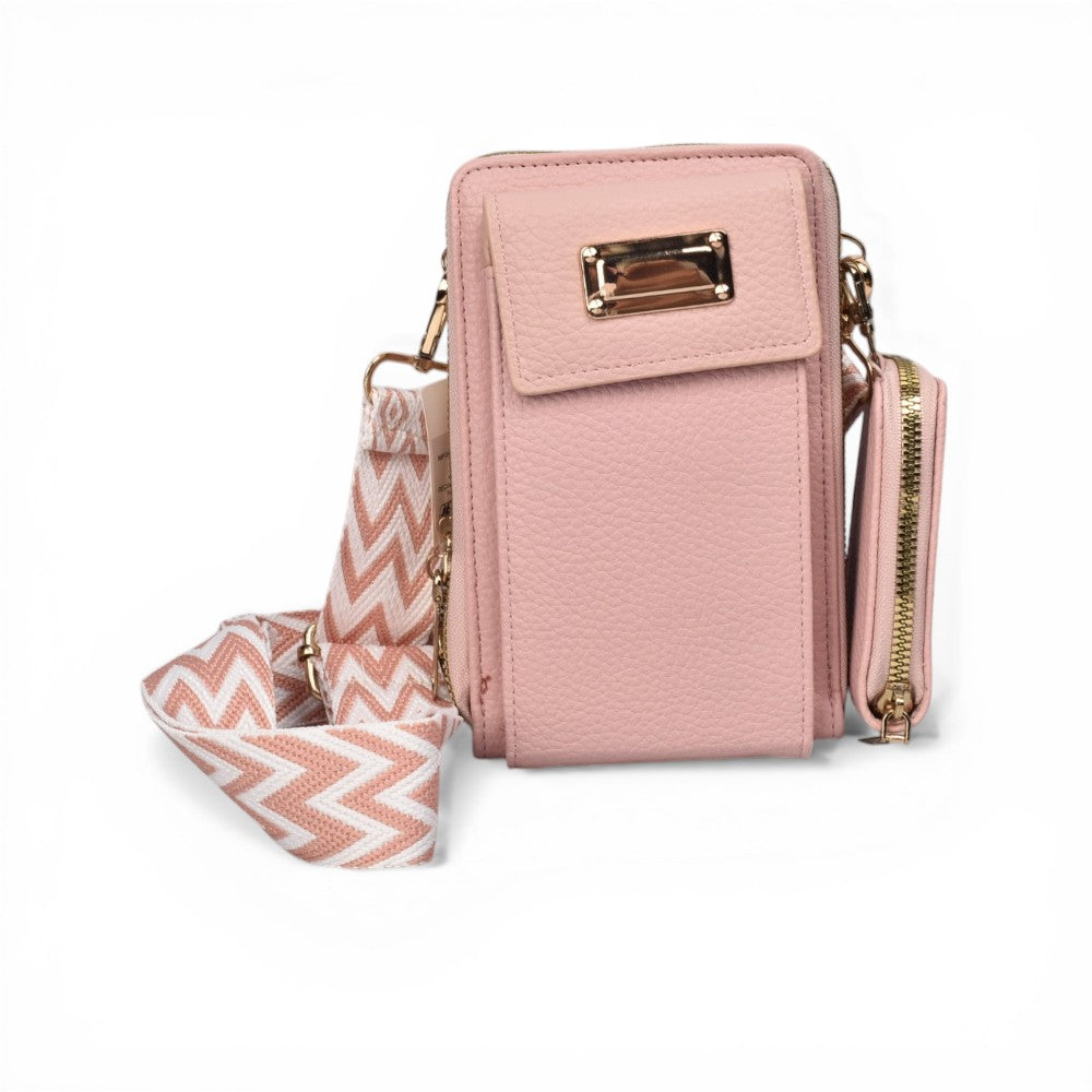 bolso para dama sintetico con monedero dim: 11x18x7