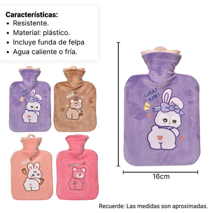 BOLSA TERMICA PARA AGUA CALIENTE CAUCHO + POLIESTER DIFERENT