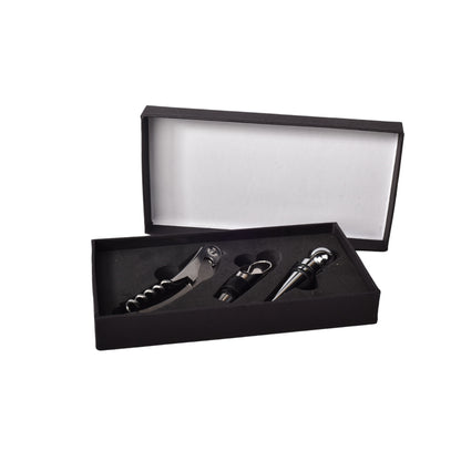 KIT DESCORCHADOR DE VINO POR 3PCS ACERO INOXIDABLE