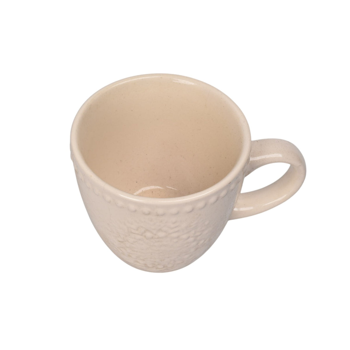 mug pocillo ceramica beige 180ml dim:8x8x7