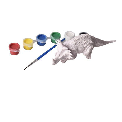 SET KIT DE PINTAR DINOSAURIO CON TEMPERAS