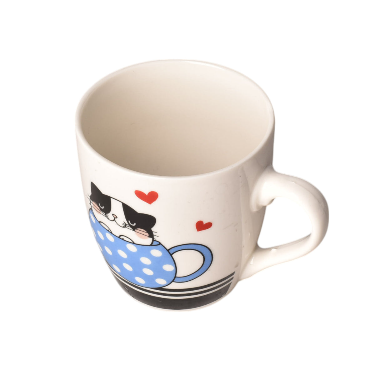 mug pocillo ceramica diseño de gatos 200ml dim:7x7x8