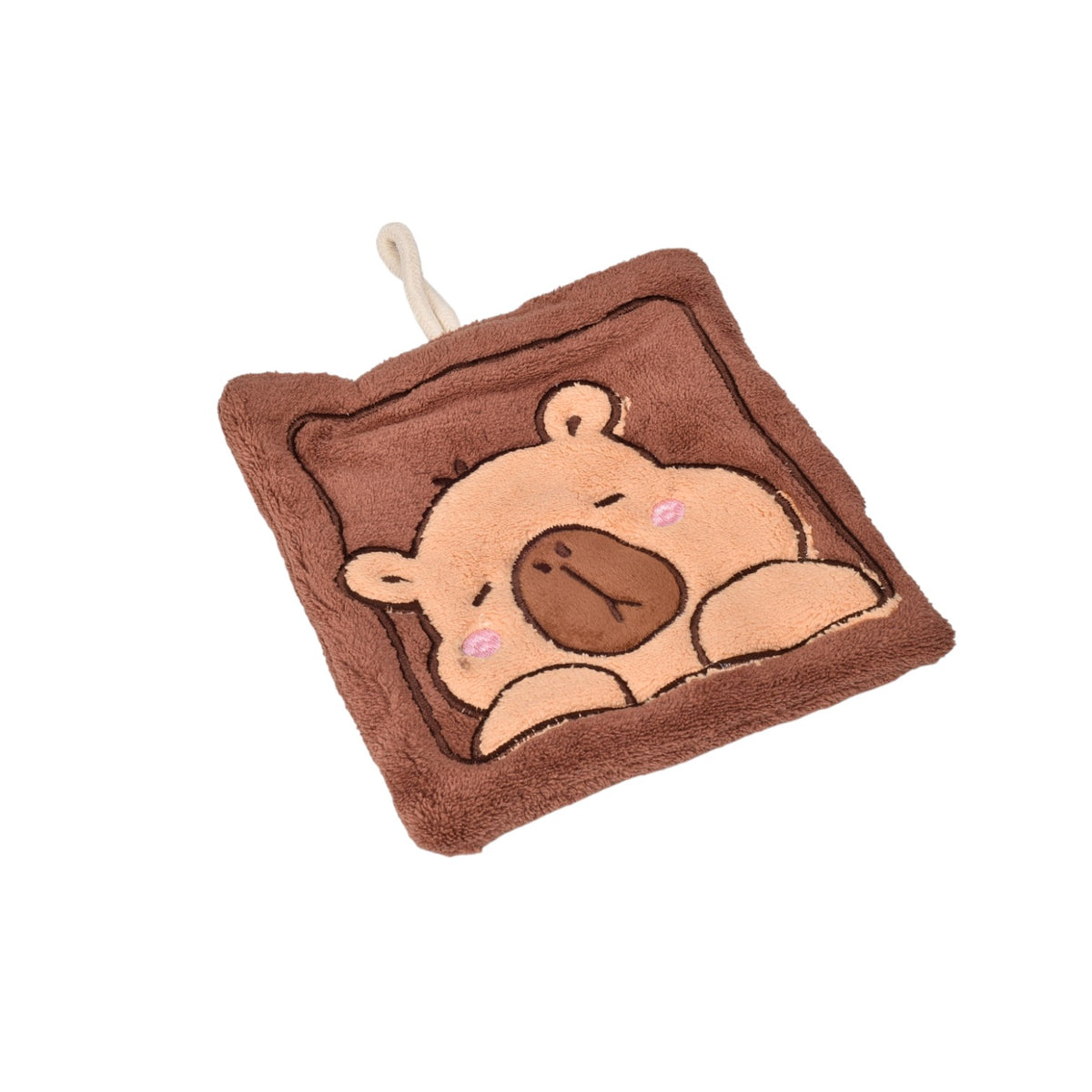 toalla para manos microfibra pequeña poliester diseño capybara
