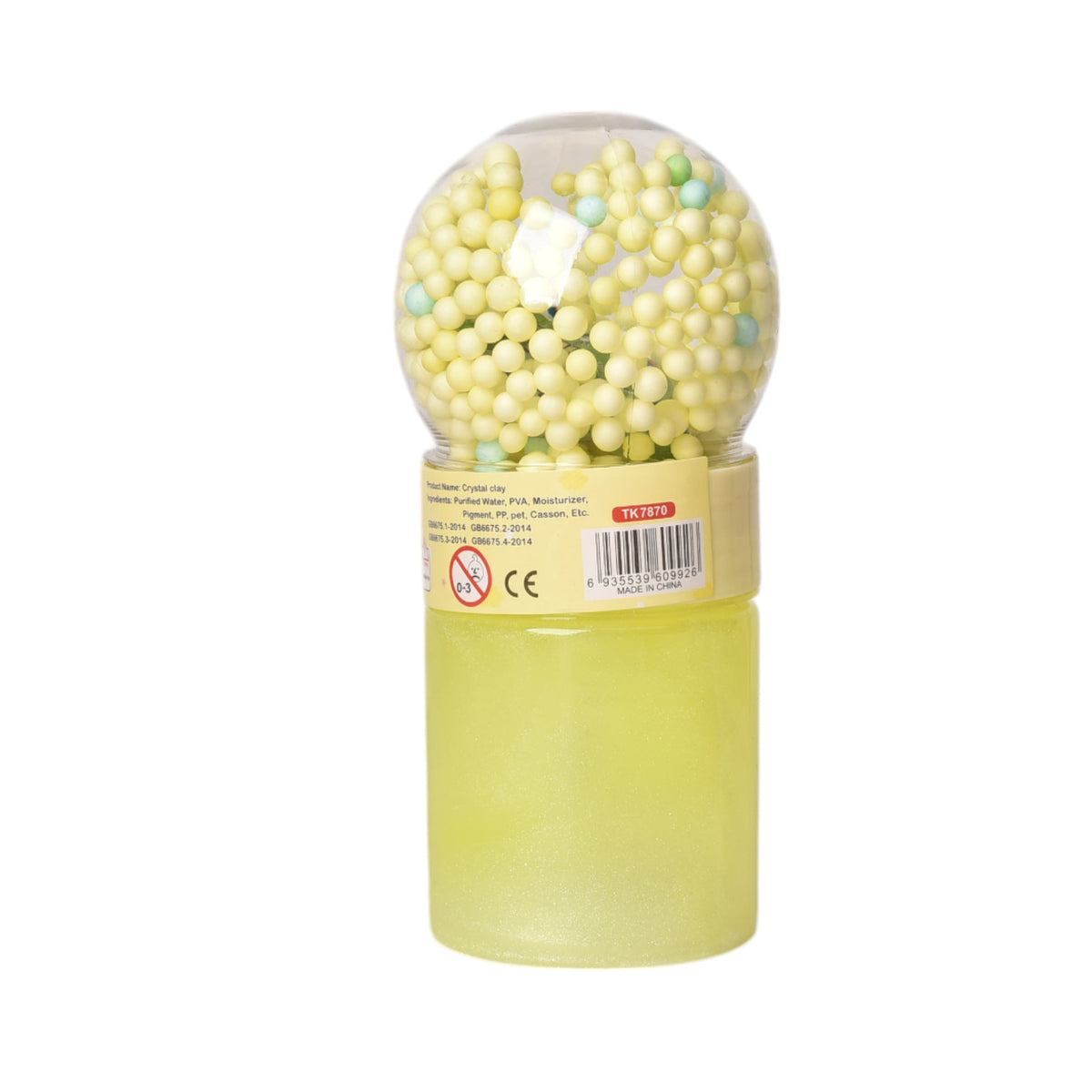 slime pepitas con muñeco gel moldeable plastico varios color