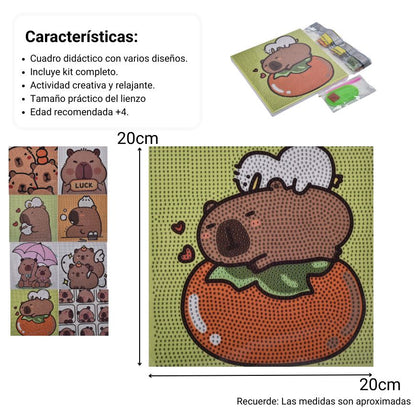 CUADRO JUGUETE DE PIEDRAS DIDACTICO NIÑOS CAPYBARA
