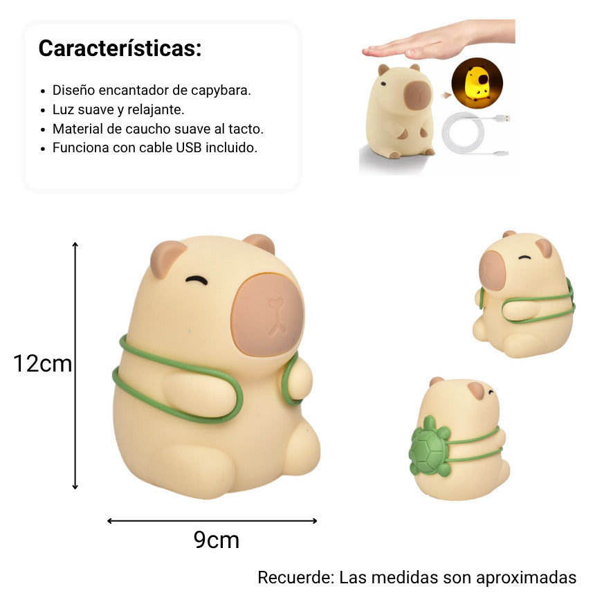 lampara caucho capybara dim:12x9x9
