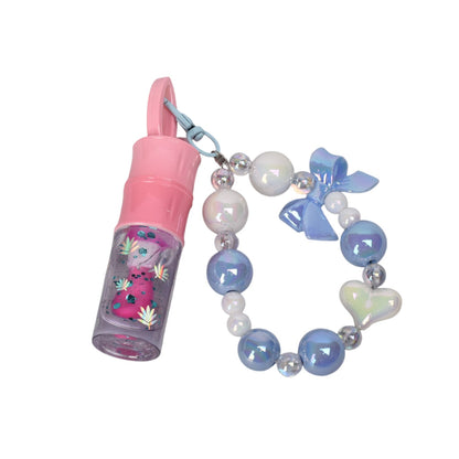 LLAVERO CON BRILLO PLASTICO DIM:9X2