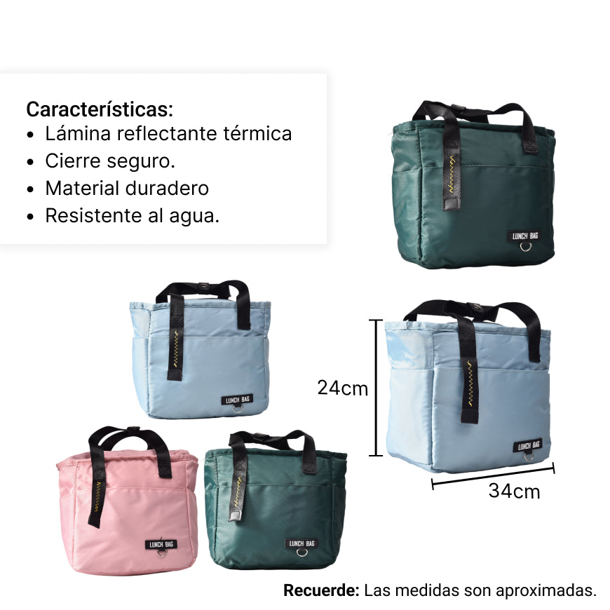 lonchera de dama termica dim:23x14x22