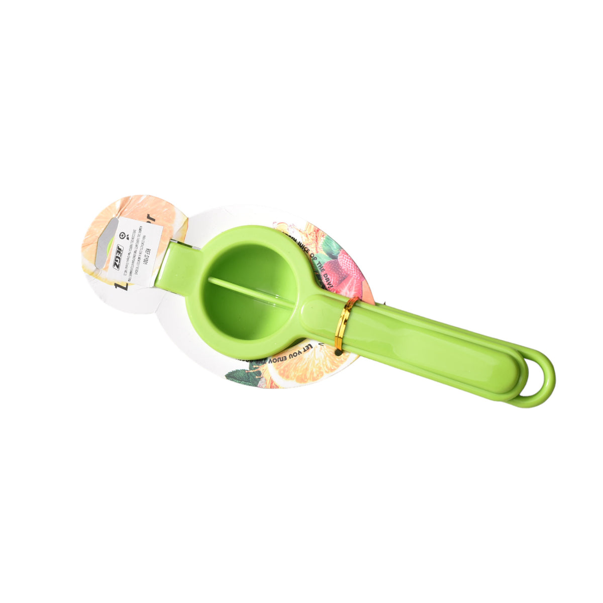 exprimidor de limon plastico color verde dim:25x7x5cm